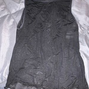 Transparent Black Tank Top